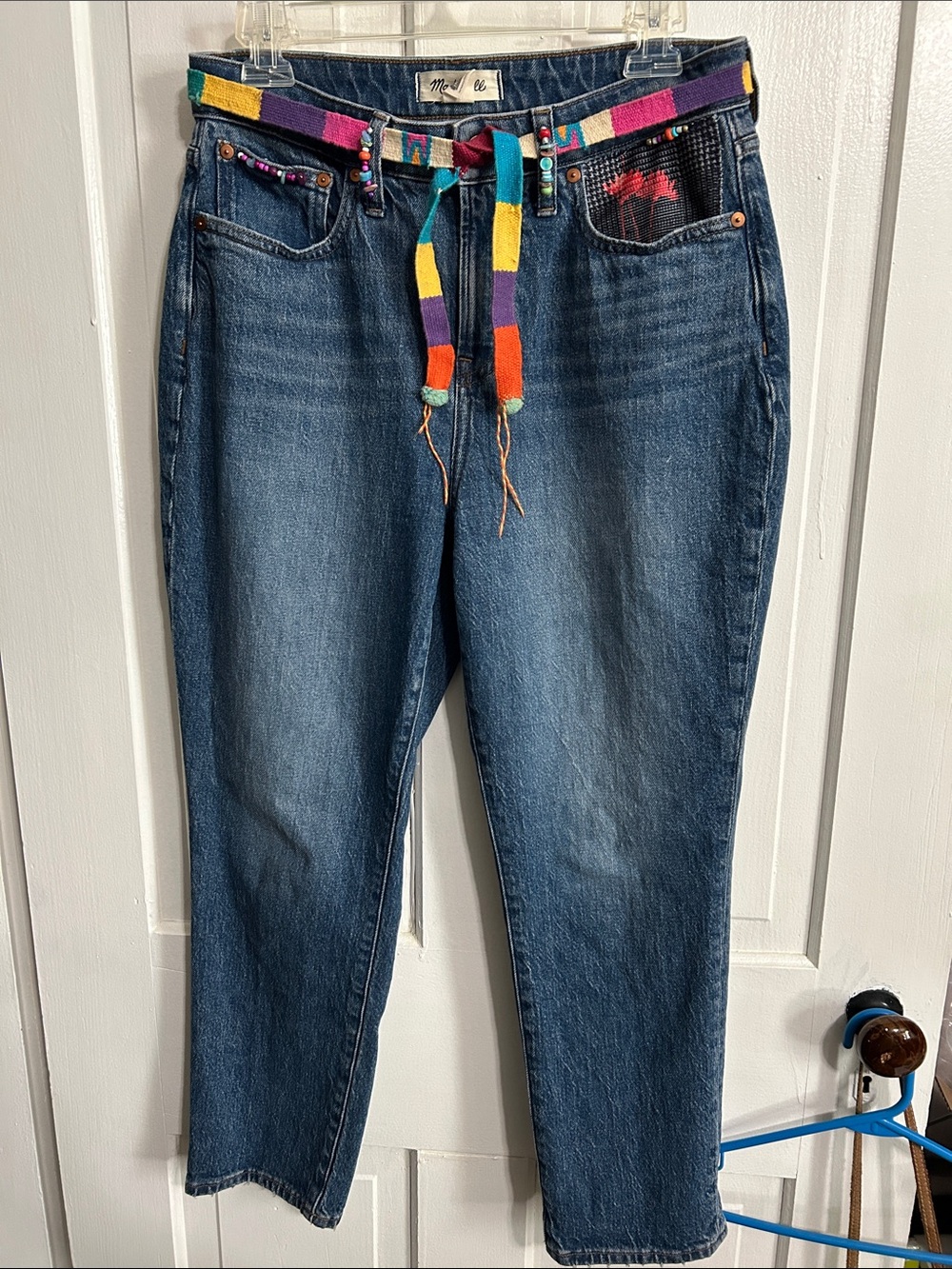 MADEWELL • Boho Embellished Curvy Perfect Vintage JeansBead & Floral Detail - Picture 7 of 16